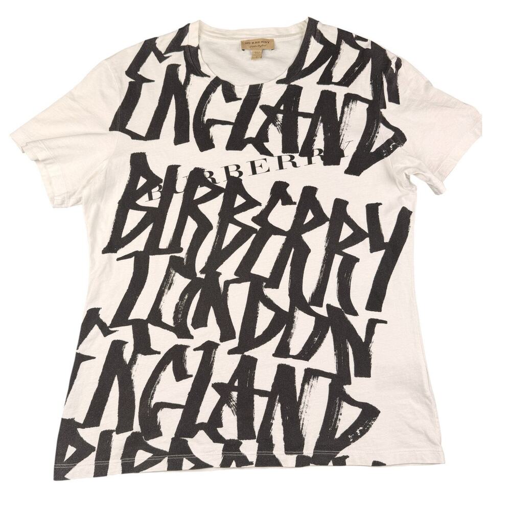 Burberry Men's Boulder Graphic Cotton T-shirt Unisex Size Small